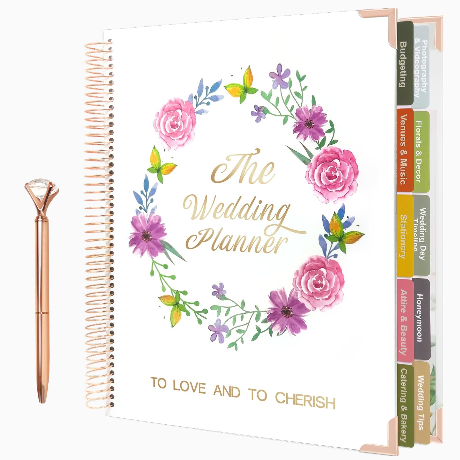 Wedding Planner Book and Organizer-176 Pages Wedding Planning Book,Bridal Pla…