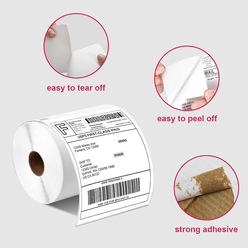 8 Roll 4″x6″ Direct Thermal Shipping Labels 220/Roll Compatible DYMO 4XL 1744907