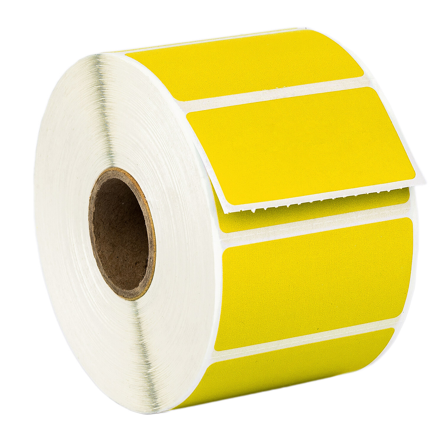 ZEBRA 2 x1 COLOR Direct Thermal Labels YELLOW – (1) Roll of 1300 GX420t LP2824