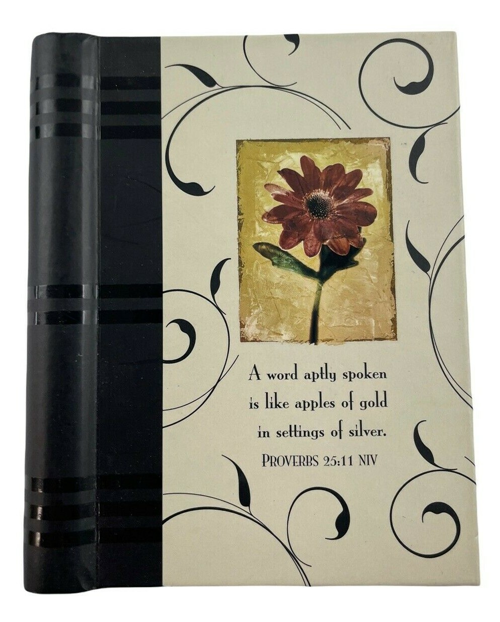 Dayspring Mini Address Book 2004 Cover Flower Proverbs 25:11