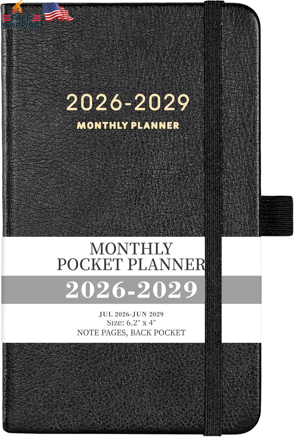 2026-2029 Pocket Planner – 3 Year Monthly Planner 2026-2029, Jul.2026 – Jun.2029
