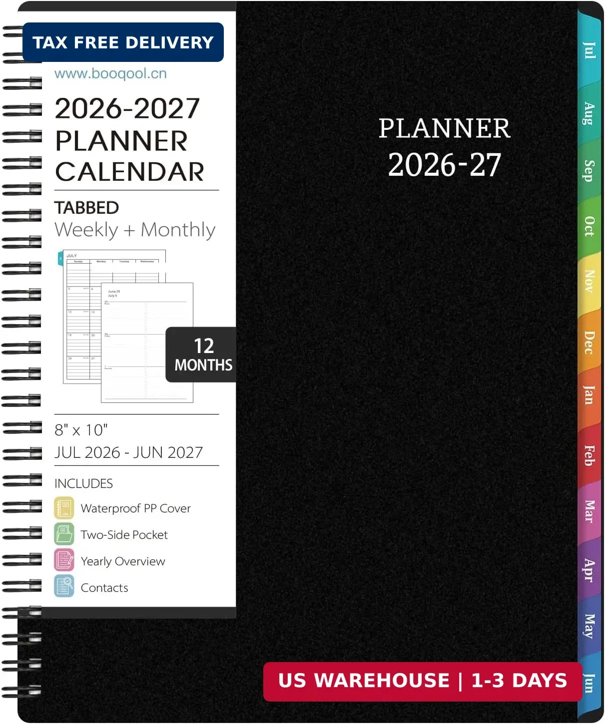 Planner 2026-2027 – Academic Planner 2026-2027 Weekly and Monthly from Jul. 2026