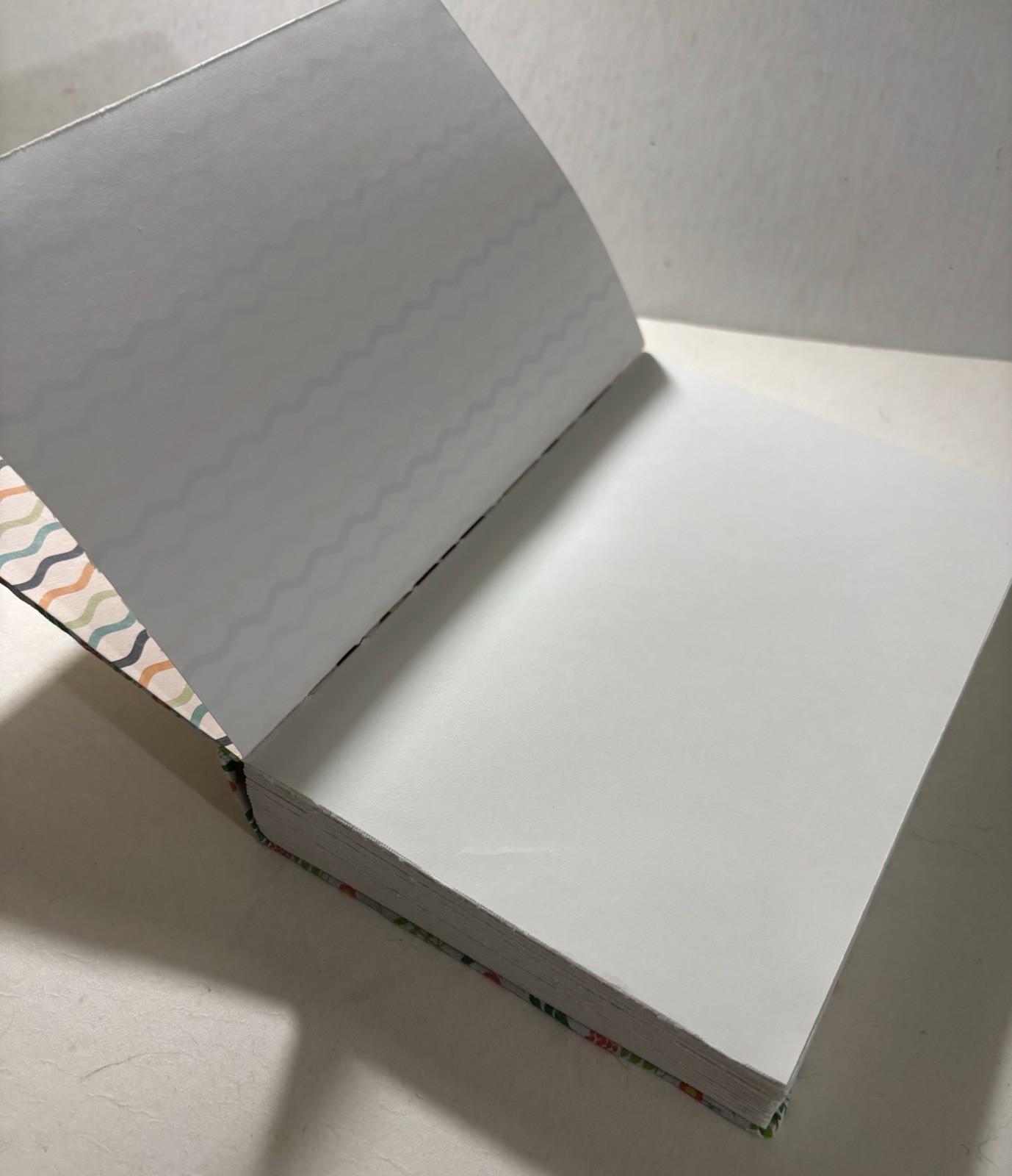 Handmade (Fabric) Flower Design Blank Sketchbook Journal 9 in. X 6 in.
