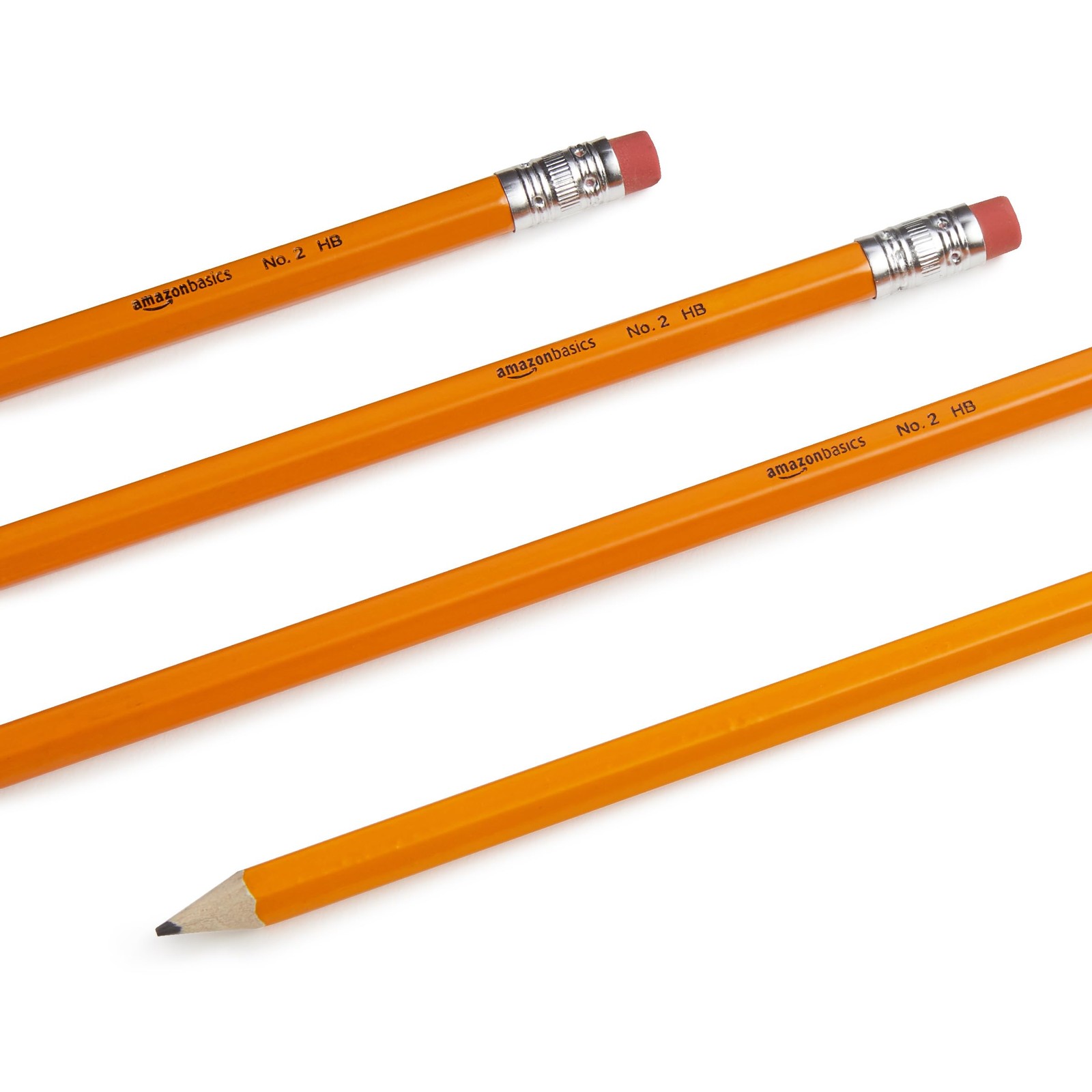 Amazon Basics Wood-Cased #2 Pencils for 1 Count (Pack of 150), Yellow
