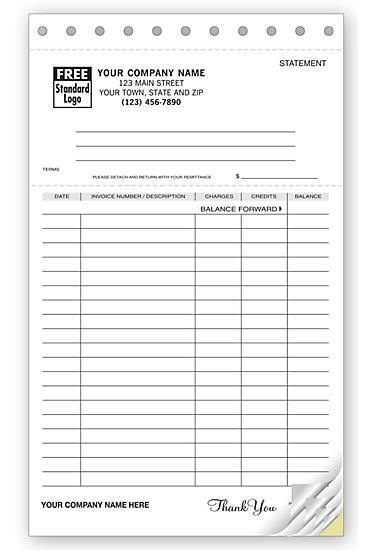 250 Classic Lined Statements with Ledger / 5 2/3 x 8 1/2 / Nebs Deluxe # 93