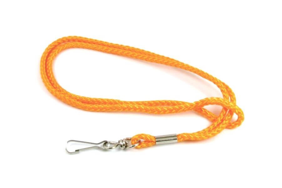 LANYARD – PACK 50 pieces ROPE ROUND NECK LANYARD ID WITH SWIVEL J HOOK