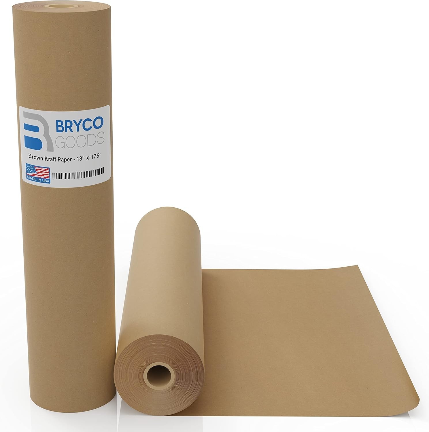 Jumbo Kraft Paper Roll, Brown, 18″ x 2100″
