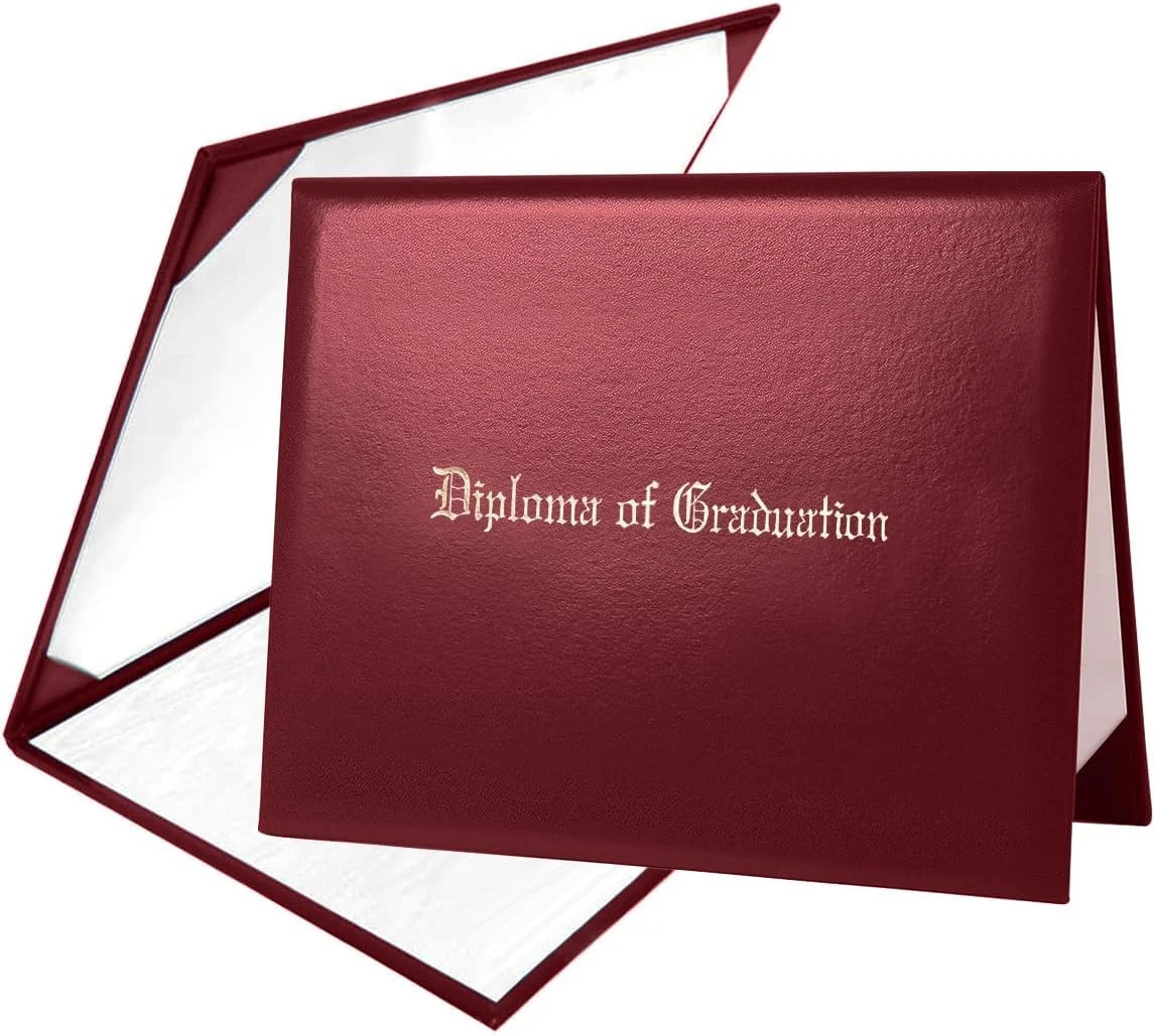 Diploma Cover 8.5″ x11″ Diploma Holder of Graduation Leatherette Padded Certific