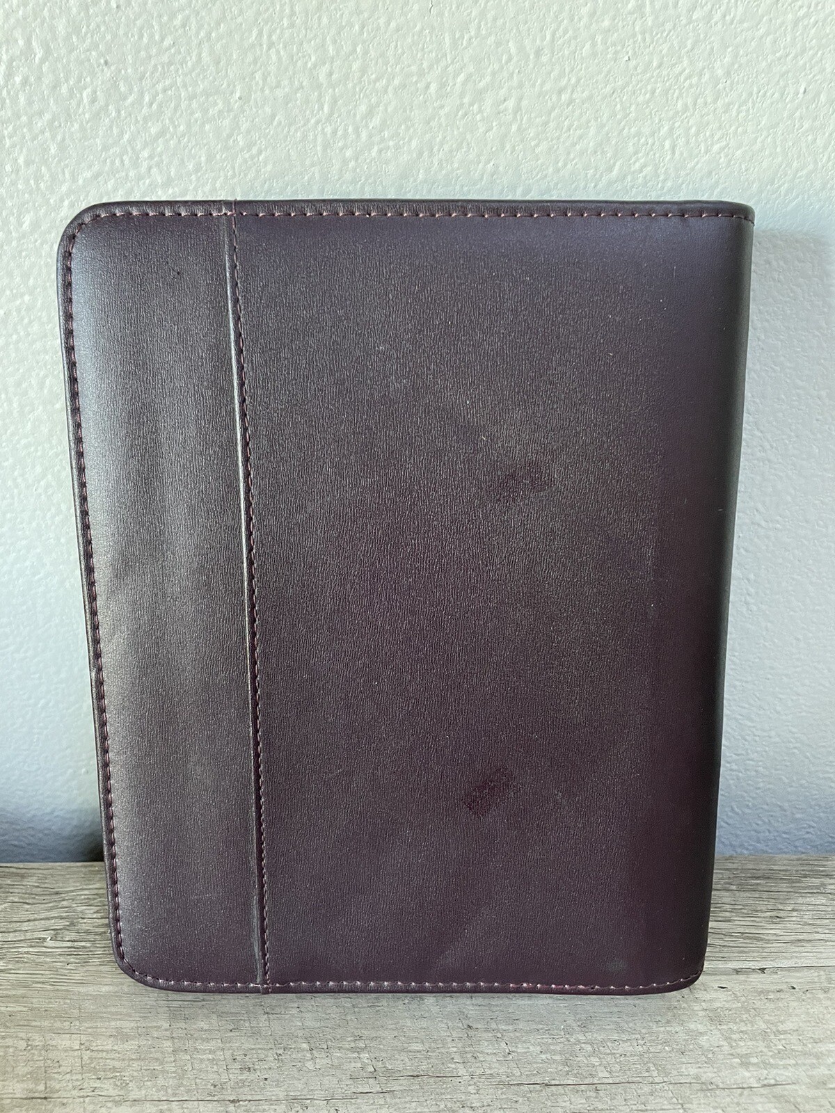 Vtg Day Runner Fact Centre Planner Organizer 3-Ring Maroon 10″x8″