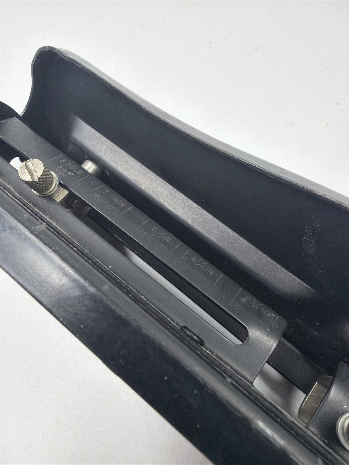 Unbranded/Generic 3-Hole Punch 11.5” Black Tested/Works Adjustable