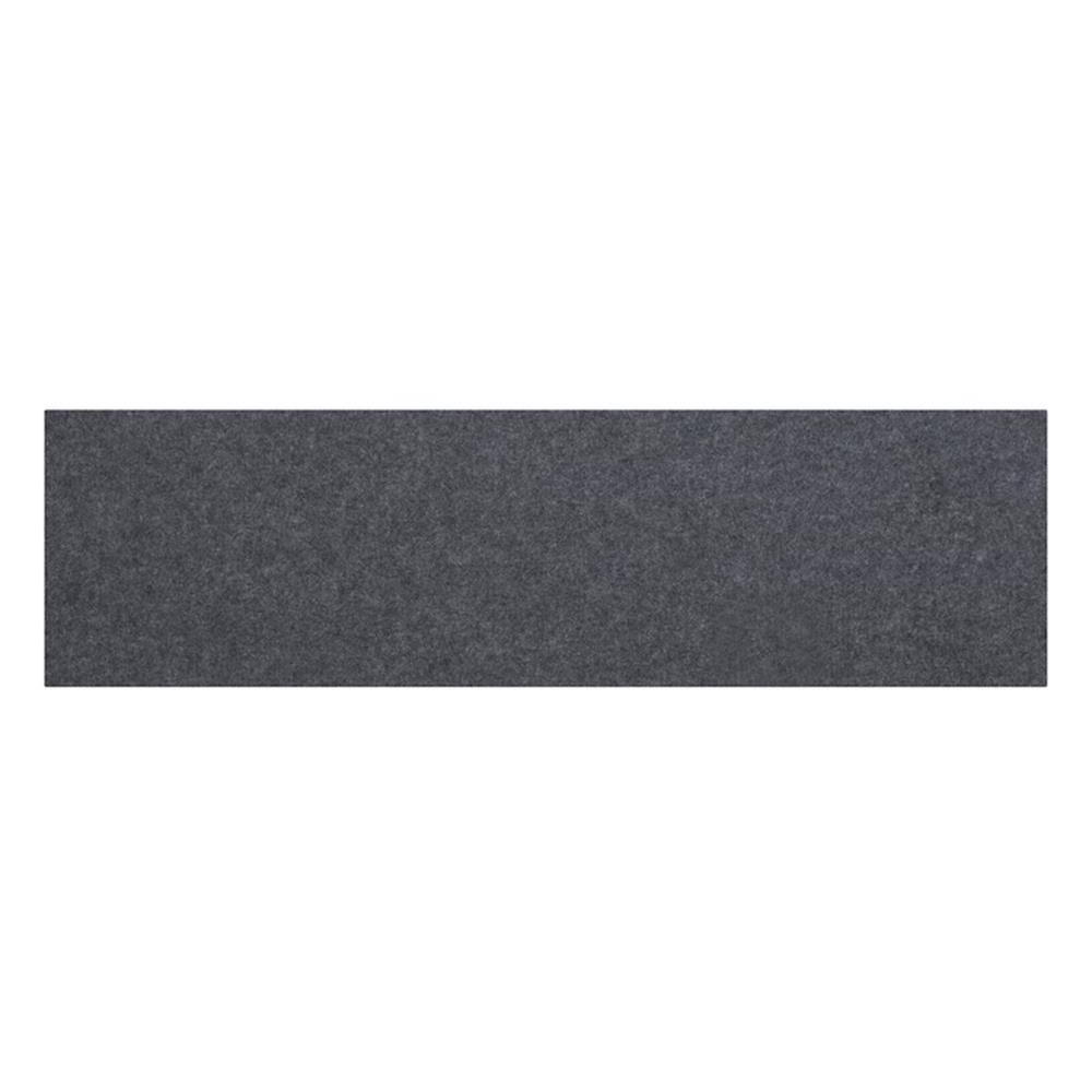 Pemberly Row 57″W Contemporary Polyurethane Acoustic Tackboard in Cool Charcoal