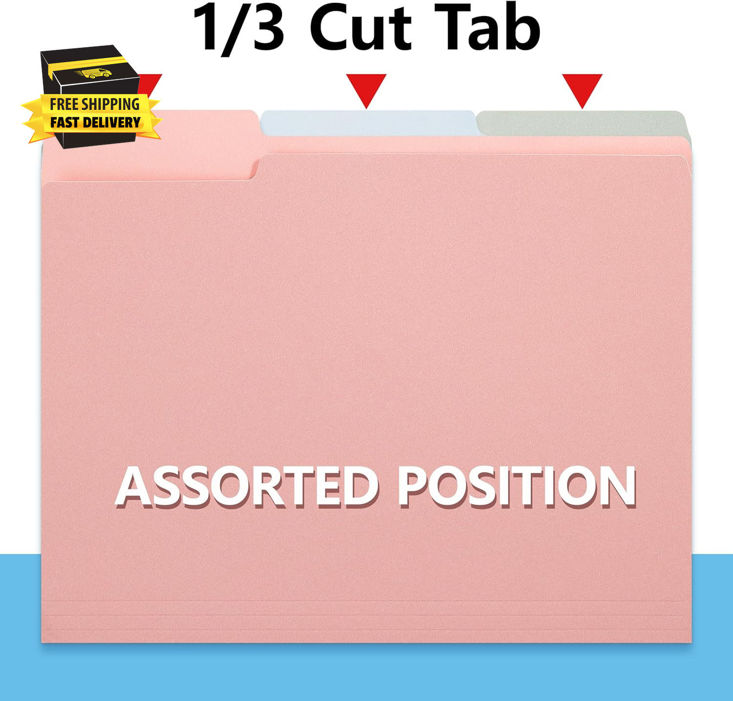 Two Tone Colored File Folders,18 Pack 6 Pastel Colors Manilla Folders 8.5X11,Ass