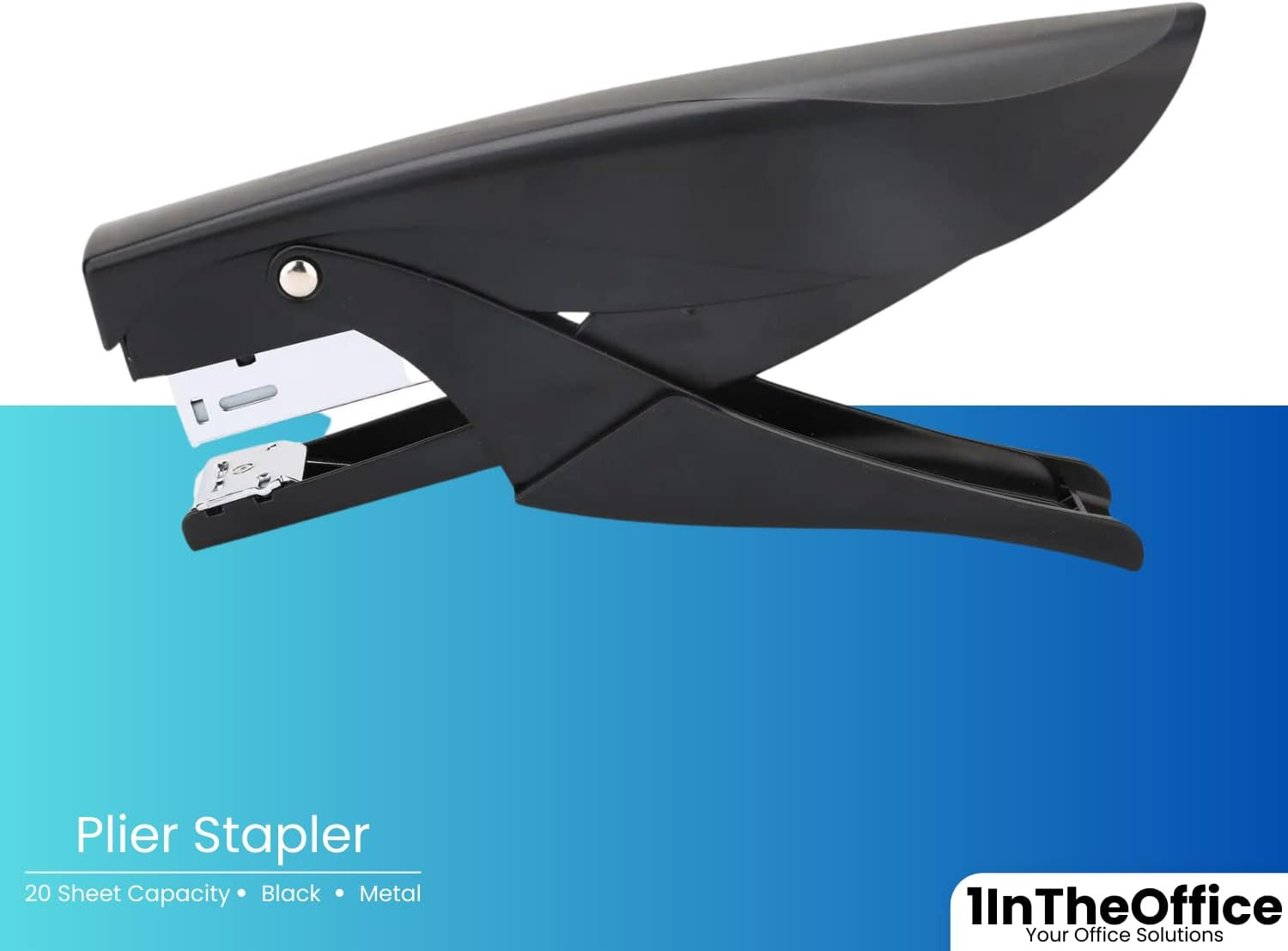 Handheld Plier Stapler, Stapleless Stapler, Office Stapler, Desktop Stapler, 20-