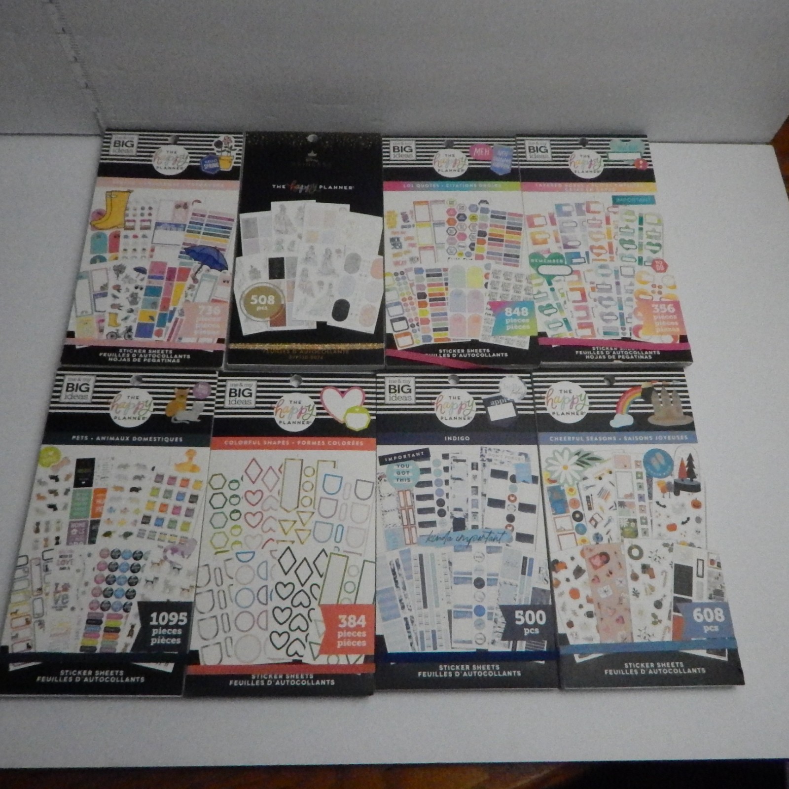 The Happy Planner 8 Sticker Books Sheets Lot of 8 Books