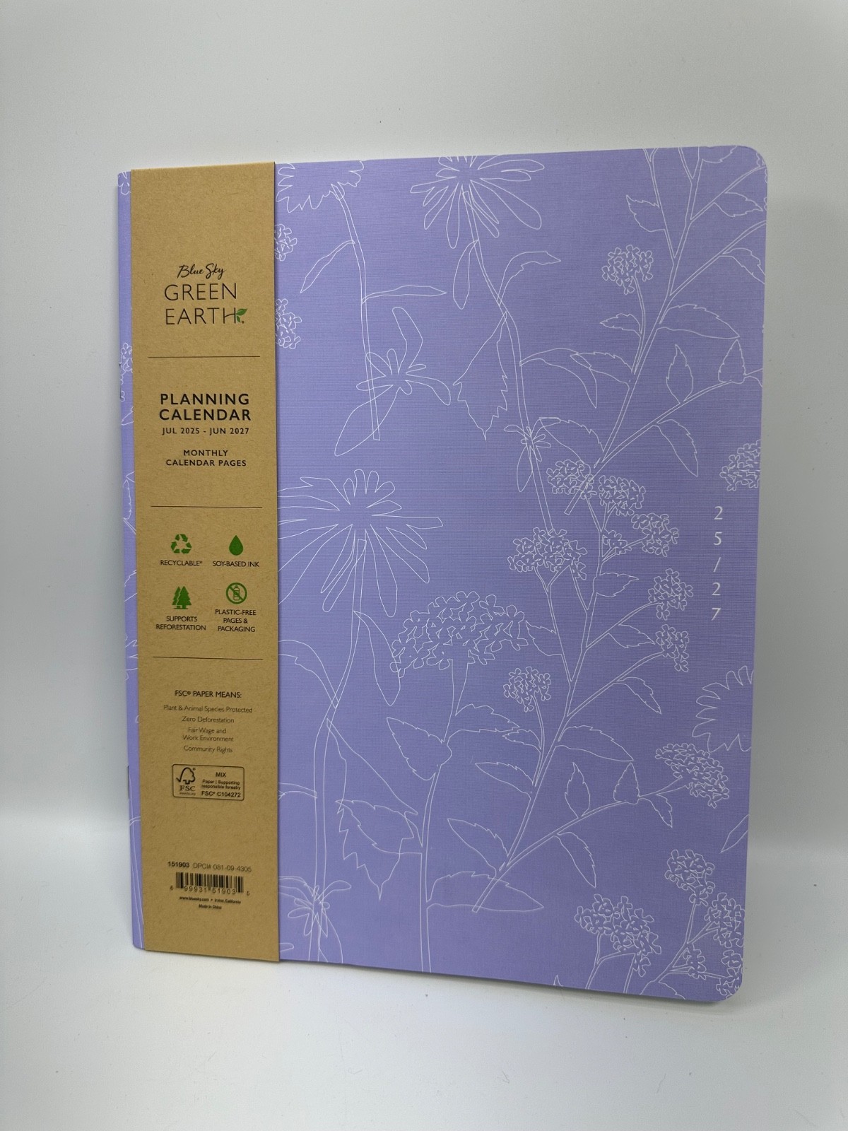 Blue Sky 8.5*x11″ Green Earth JUN 2025 – JUN 2027 Monthly Stapled Planner 2 Year