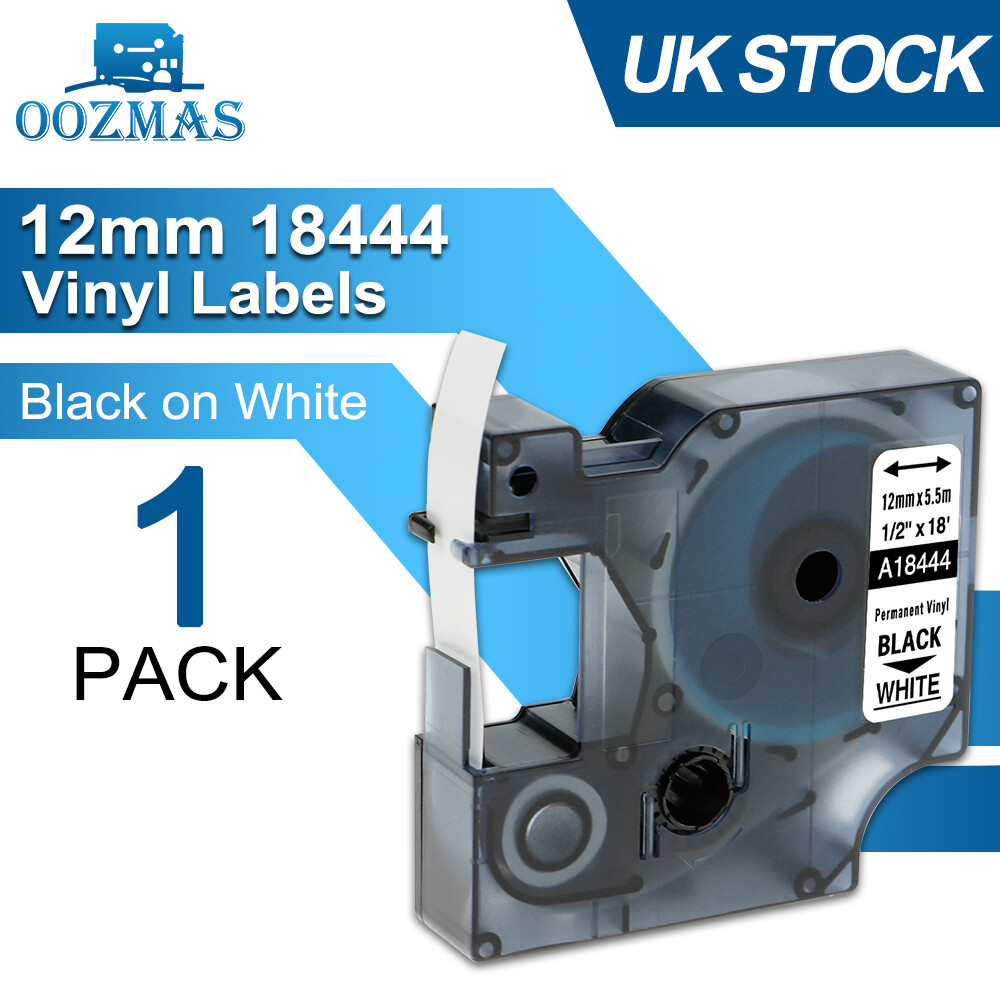 Vinyl Heat Shrink Flexible IND Label Tape 9mm/12mm/19mm for Dymo Rhino 4200 5200