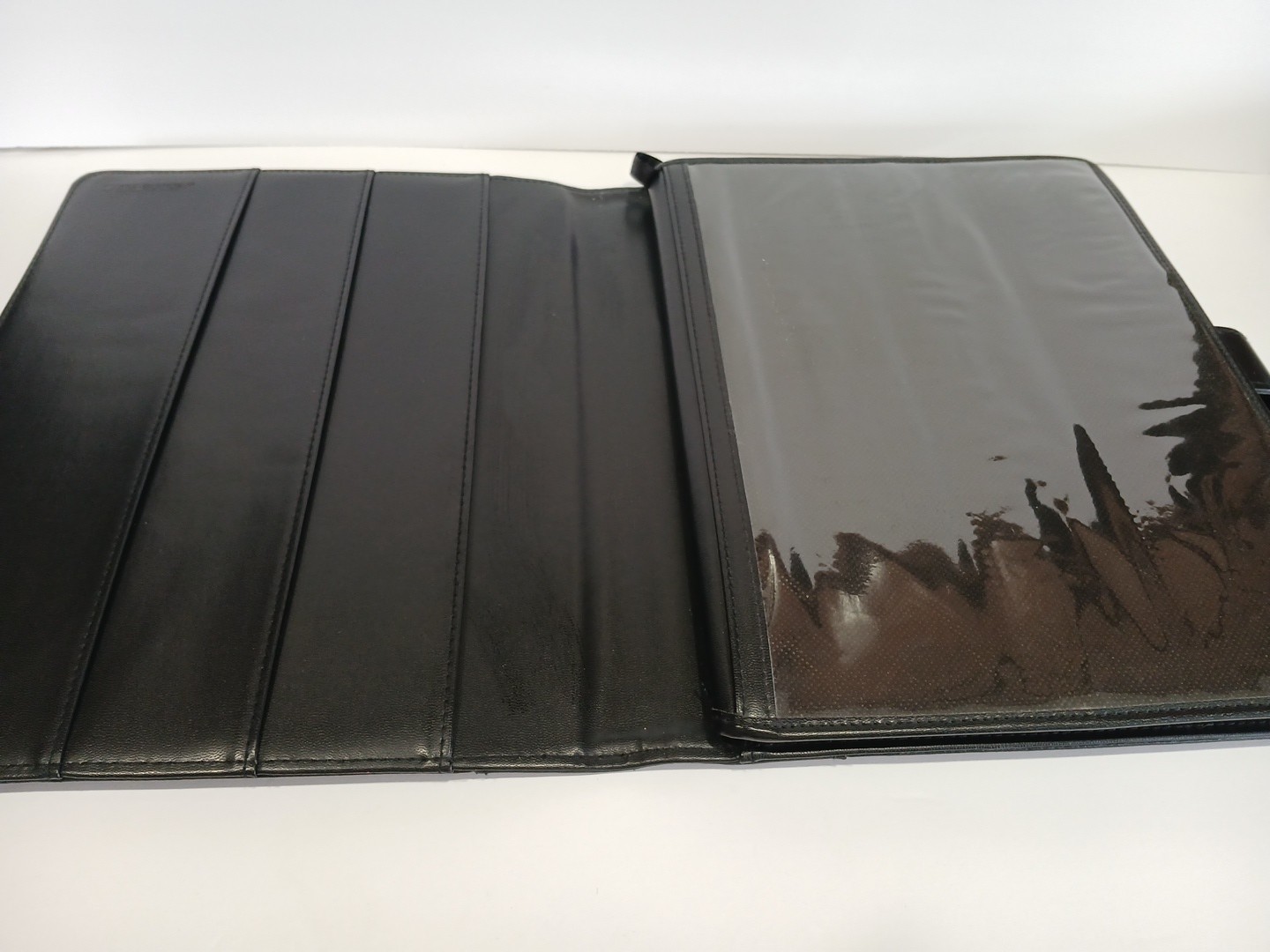 Vintage AT-A-GLANCE Leather Folio Executive Planner (2004) Black 12×10