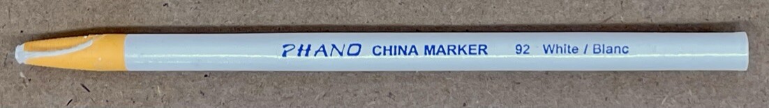 2 PACK – 24 TOTAL Dixon Phano China Marker White 92 00092 Peel Off Grease Pencil