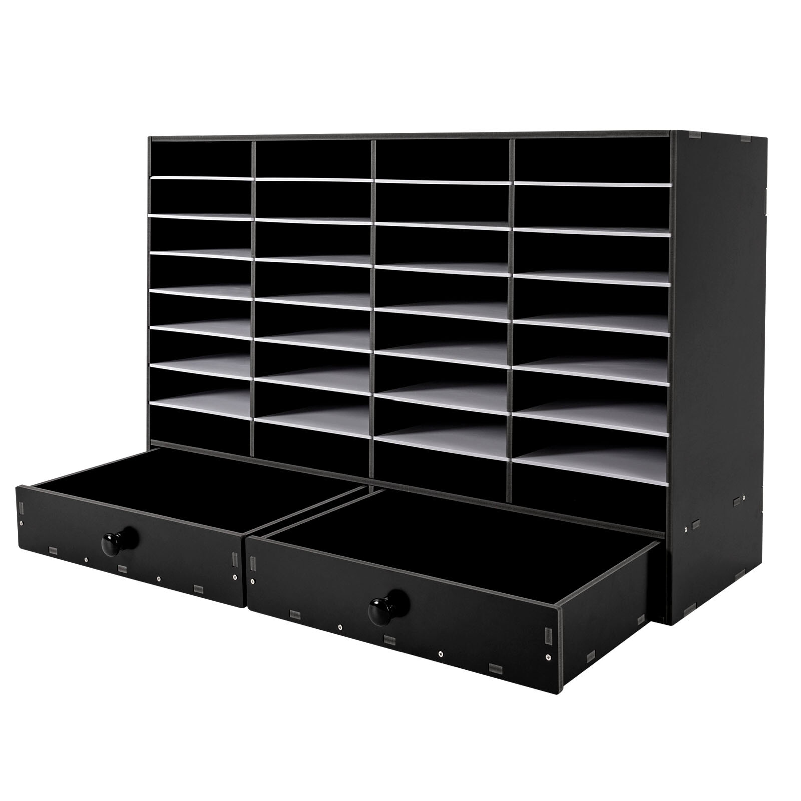 32 Slots Shelf Organizer Desk Accessories for Folders File Mail Sorter Rack PVC