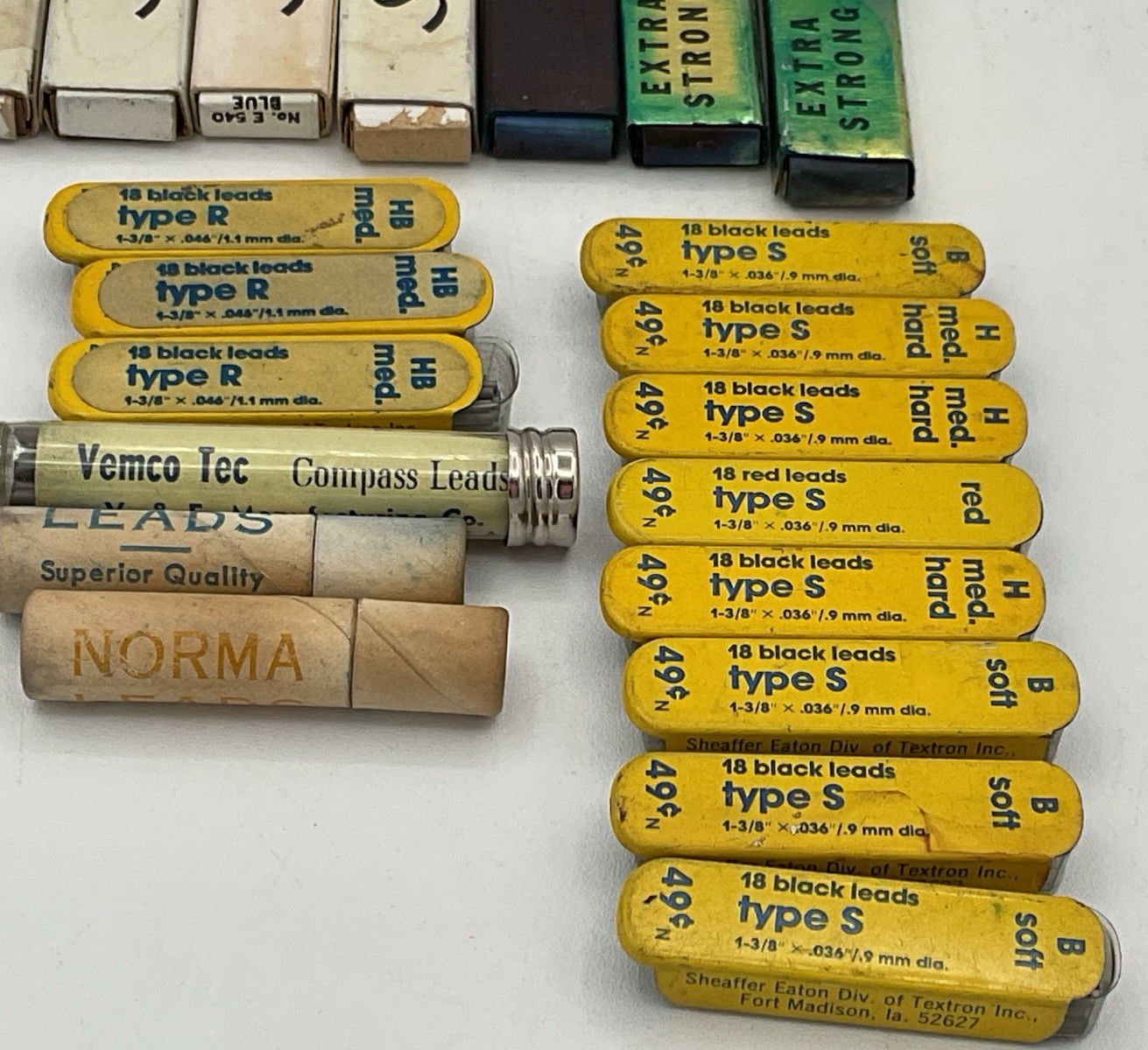 Pencil Leads Mixed Lot Of 21 Scripto Sheaffer Vemco VINTAGE Fast Free Shipping!