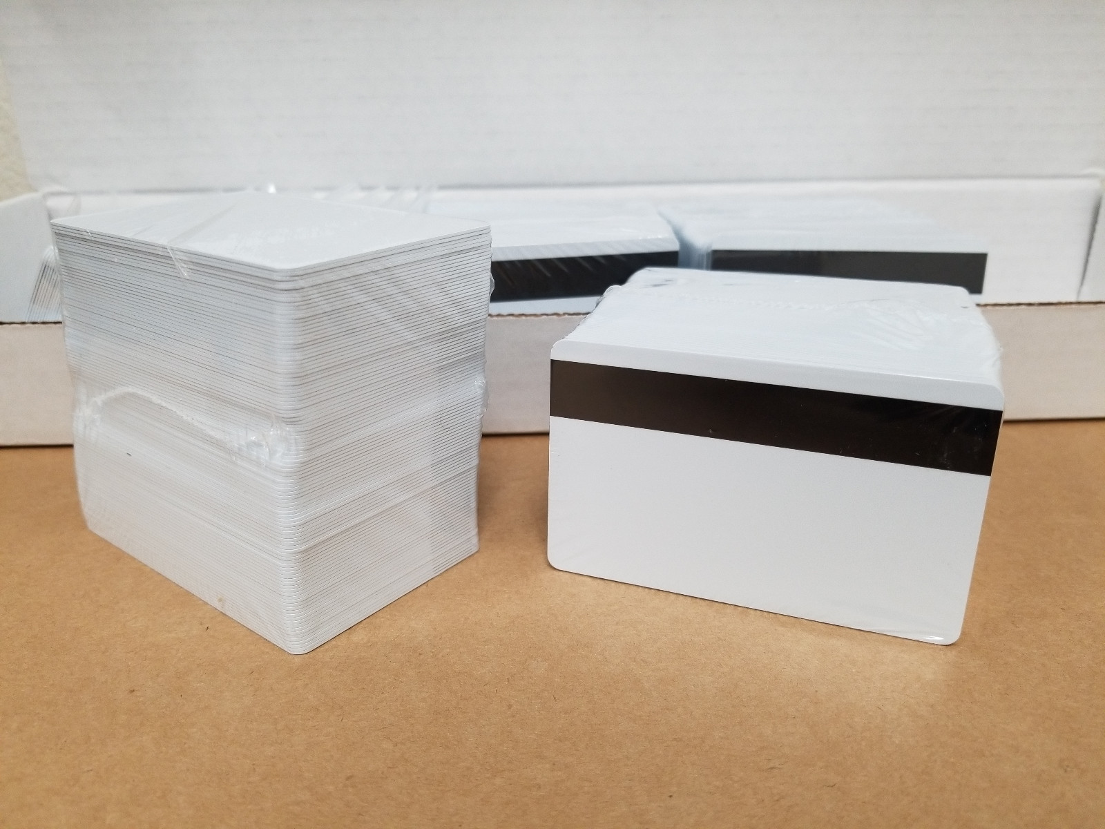 1000 White LoCo Mag PVC Cards, CR80 .30 mil, 3 Track Magnetic Stripe USA Ship