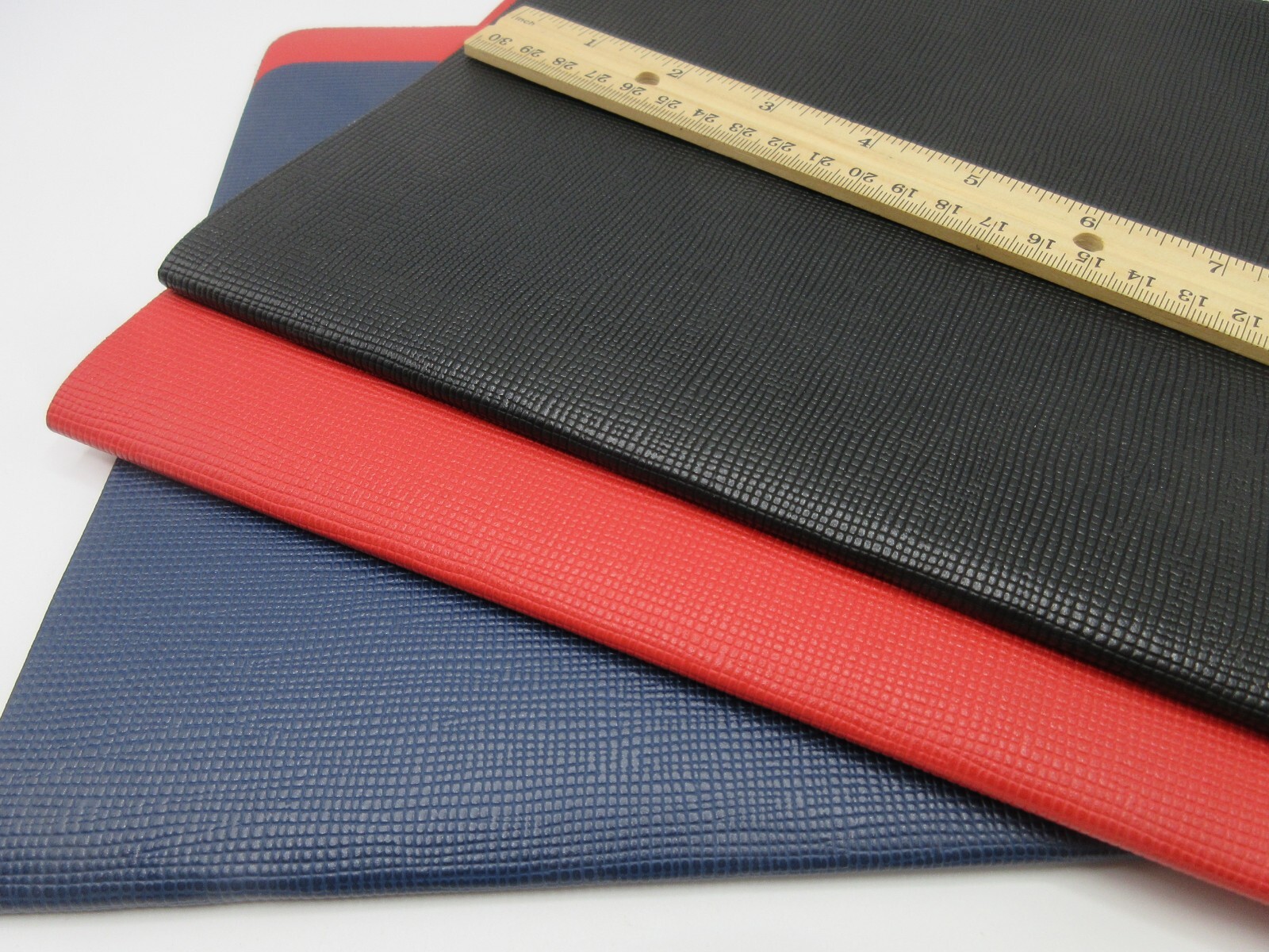 File Folder Leather by Graphic Image Made in America NAVY w Red