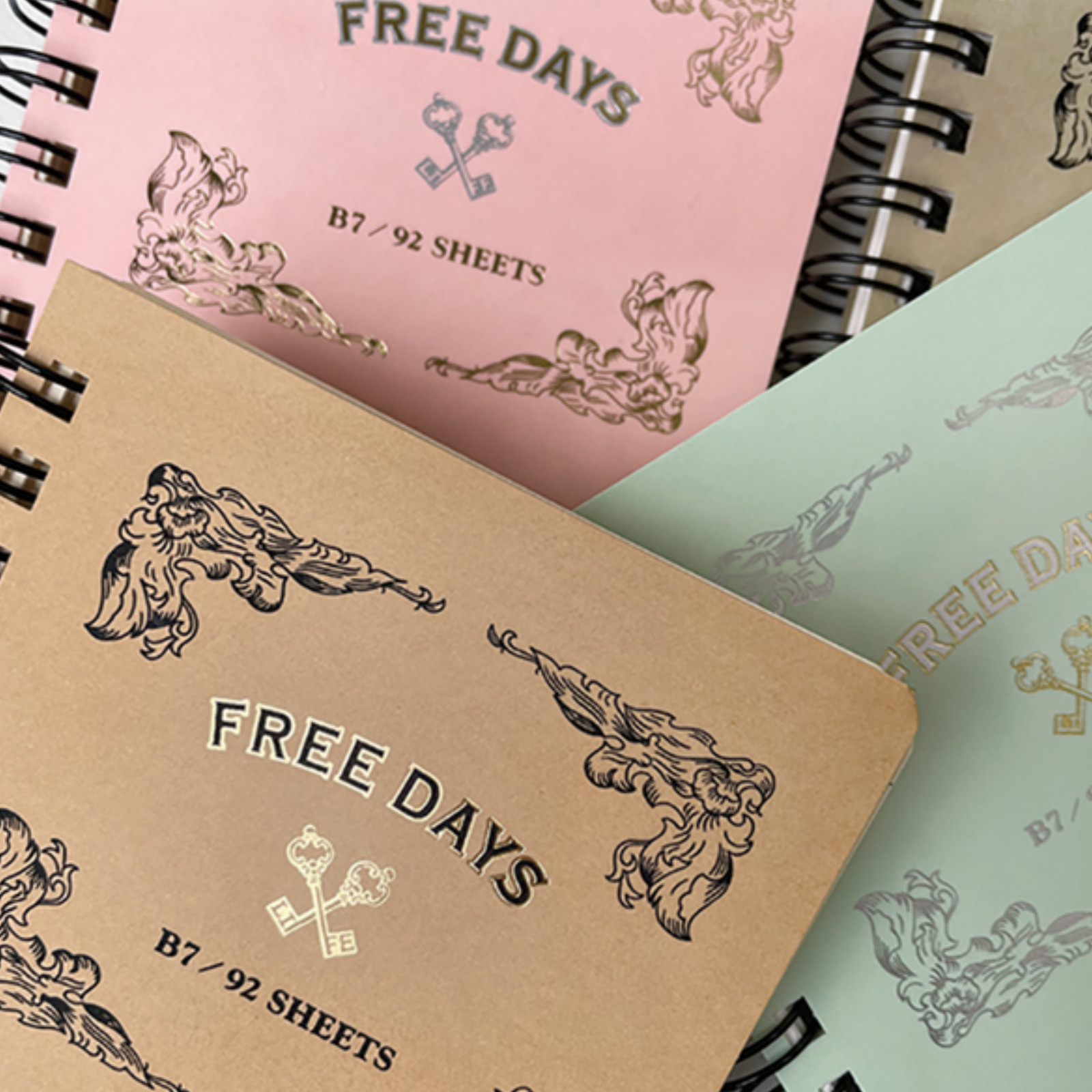 Life Stationery Free Days Undated Planner: 7 in. x 10 in. (Grey & White)