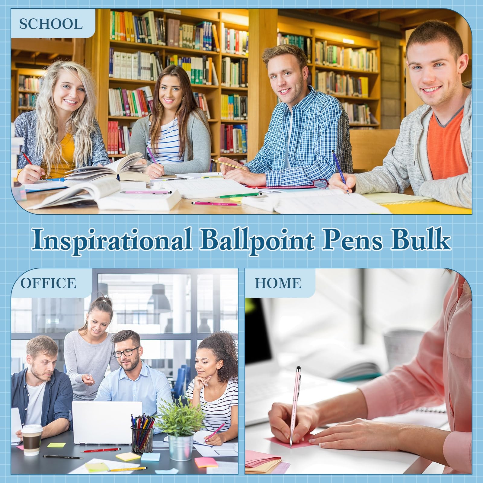 100 Pcs Inspirational Motivational Ballpoint Pens Bulk Employee Appreciation …