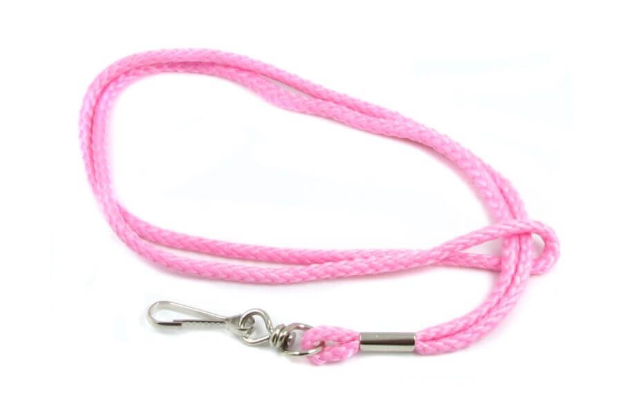 LANYARD – PACK 50 pieces ROPE ROUND NECK LANYARD ID WITH SWIVEL J HOOK