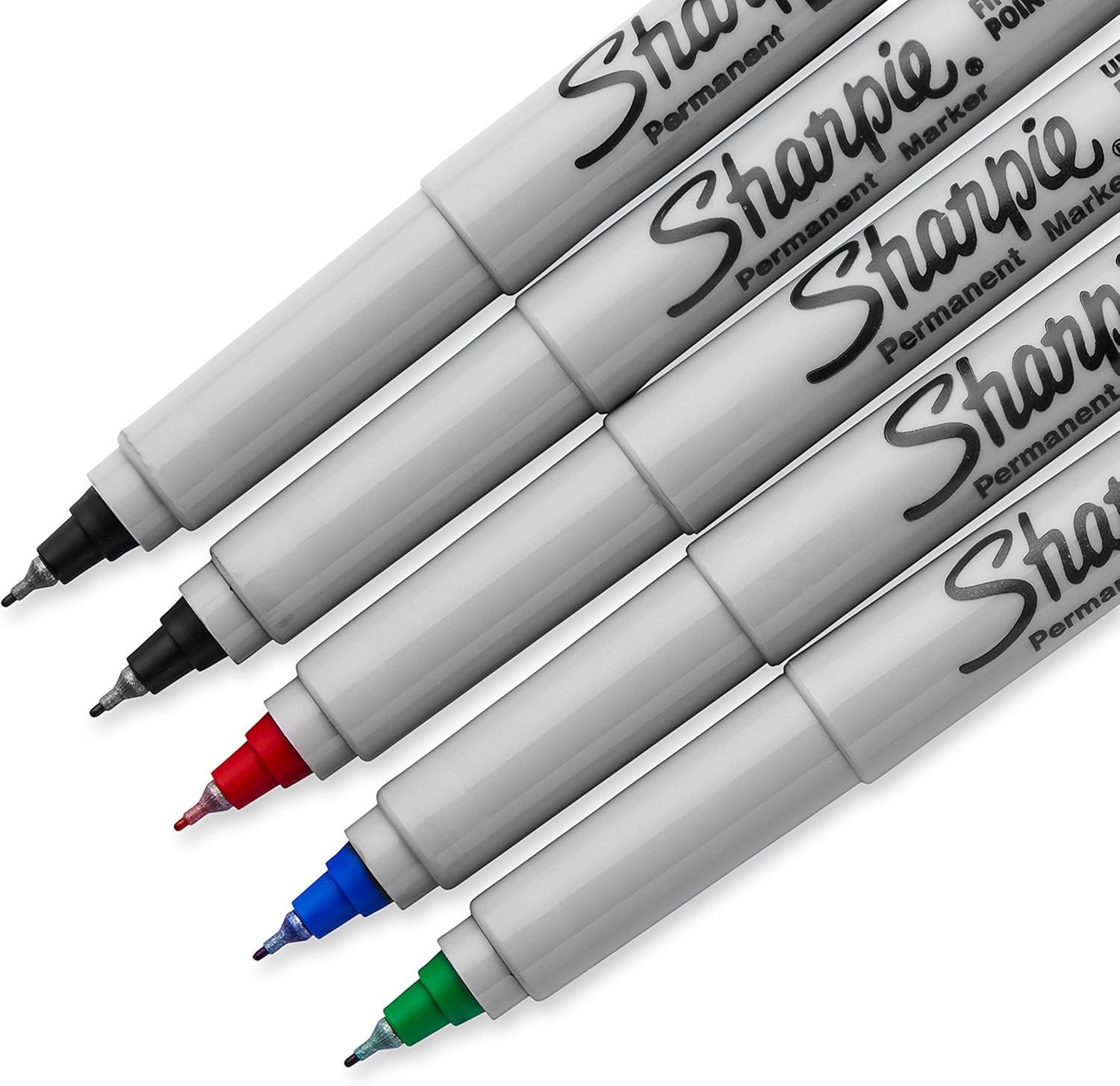 Sharpie 37675PP Permanent Markers, Ultra Fine Point, Assorted Colors 5 Count