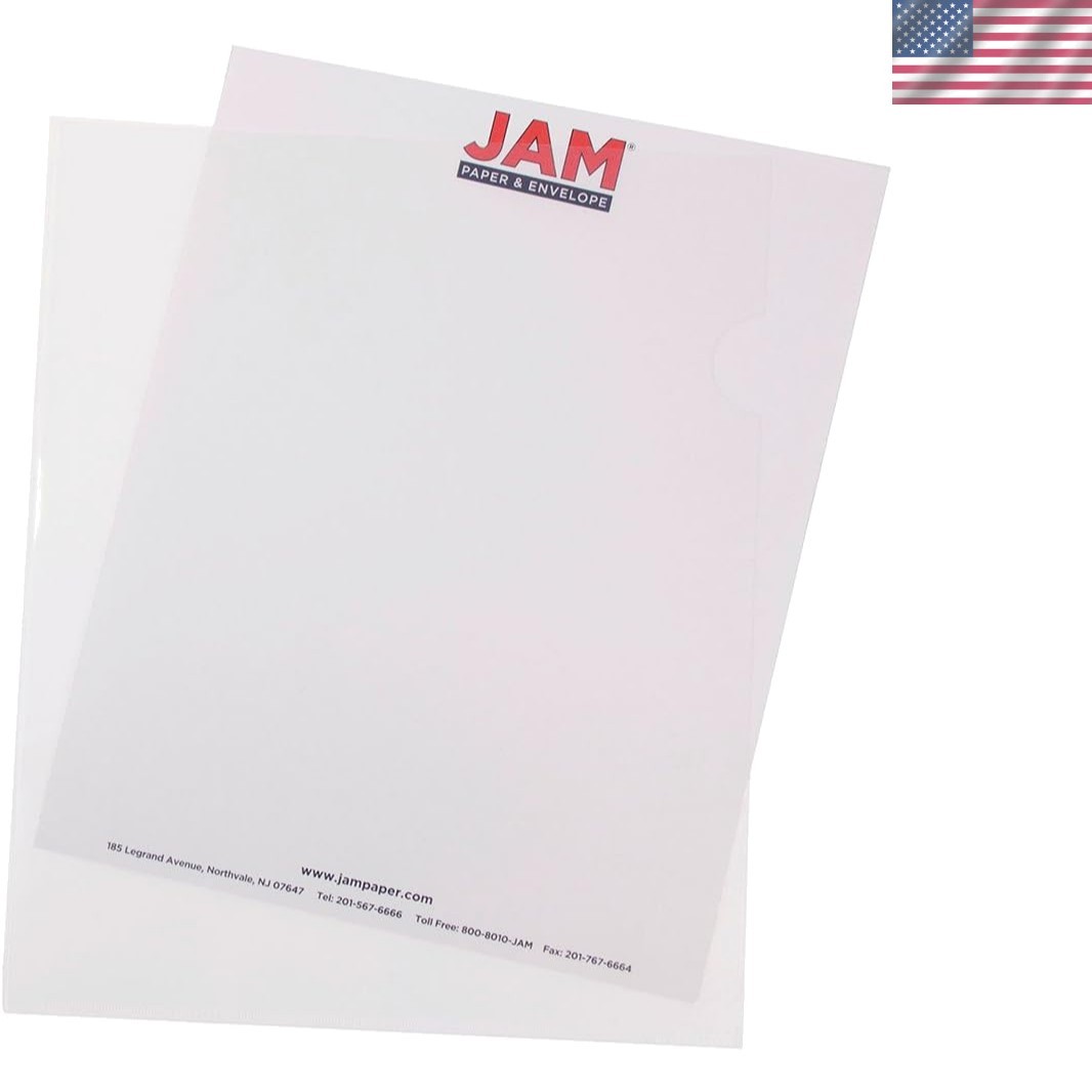 Plastic Sleeves – Letter Sized – 9 x 11 1/2 – Clear Project Pockets – 12 Page…