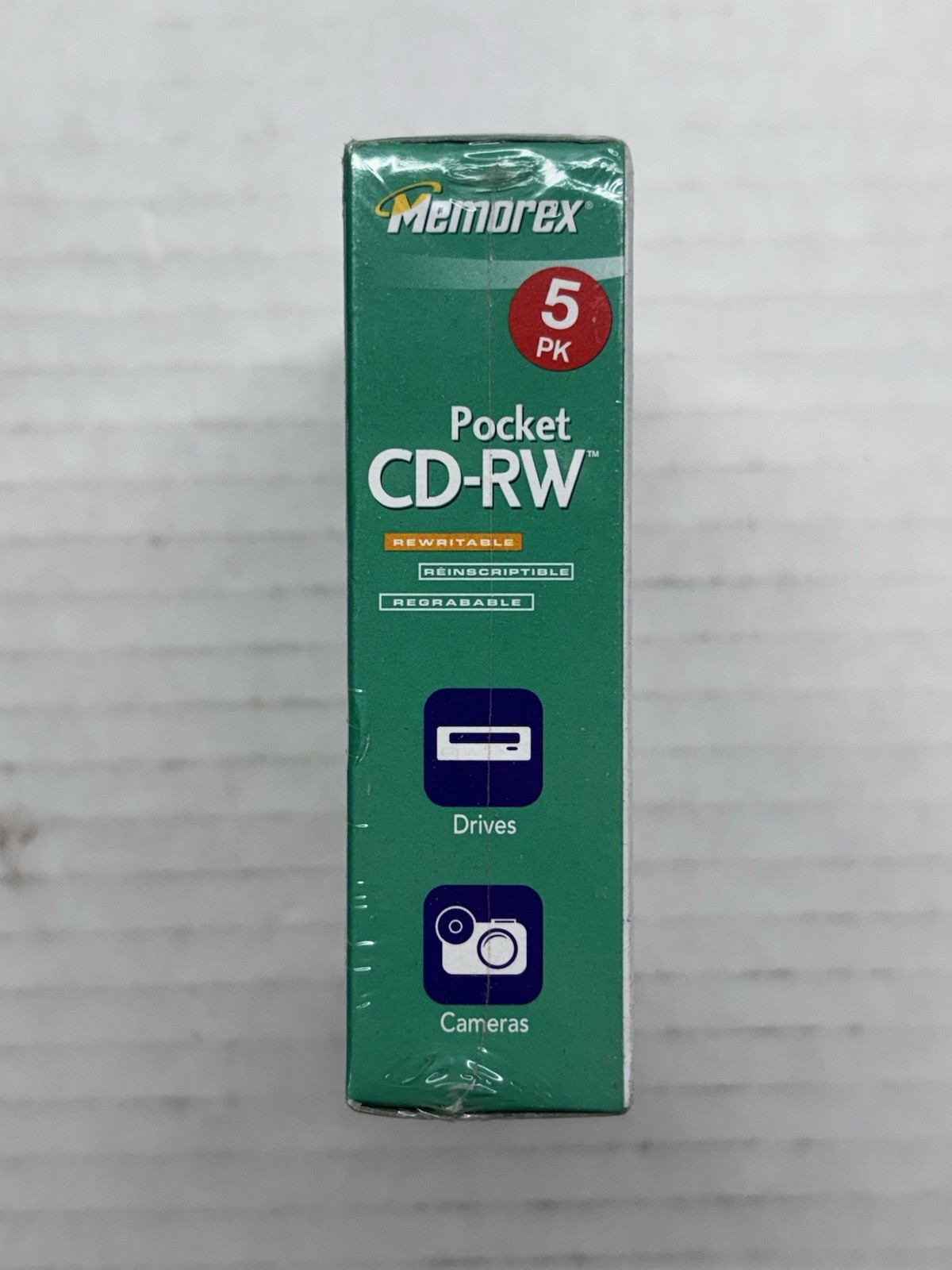 2 sealed Memorex Pocket CD-RW 24x 210 MB 24-min Blank Mini Discs 10 Pack. BONUS