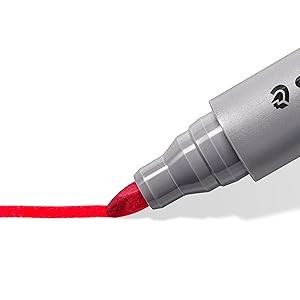 Lumocolor Flipchart Marker: Set of 8, Assorted Colors, Bullet Tip 2.0mm & Chisel