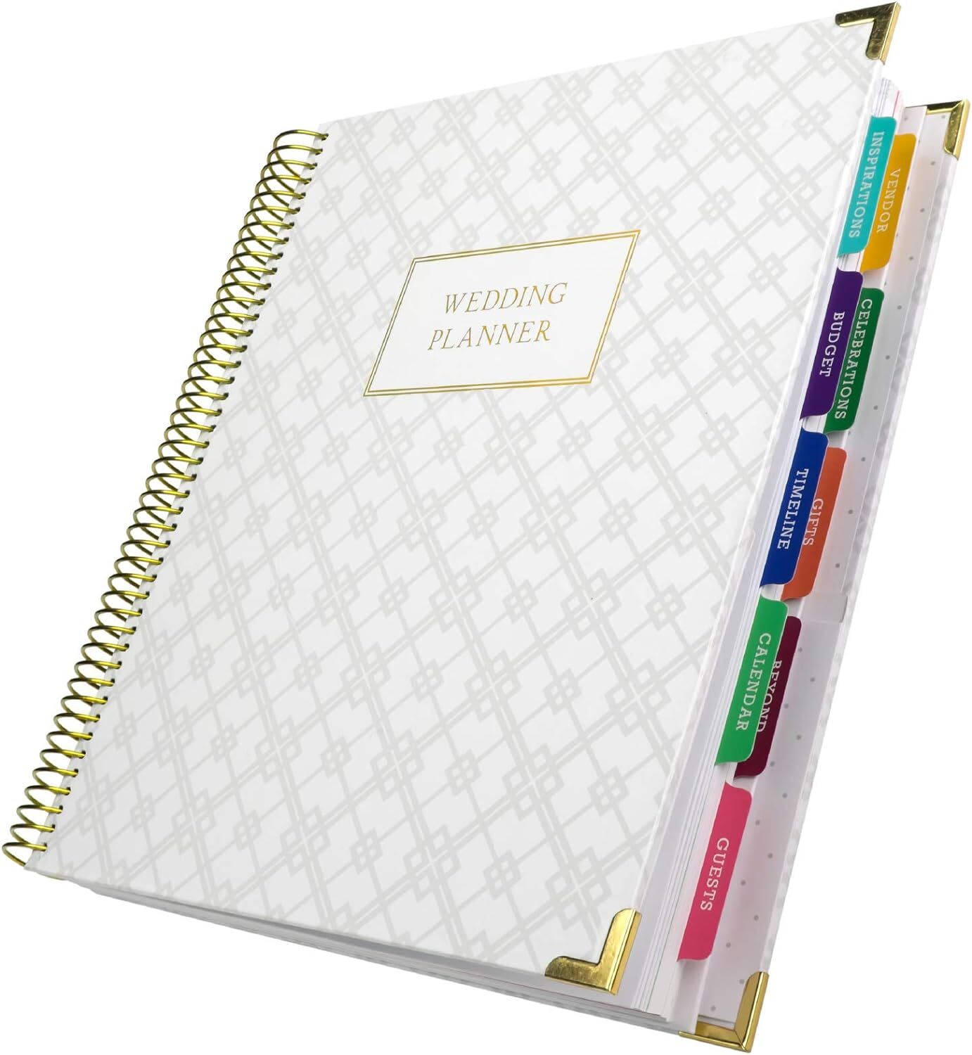 Global Printed Products Wedding Planner 9×11 9 inches X 11 inches, White