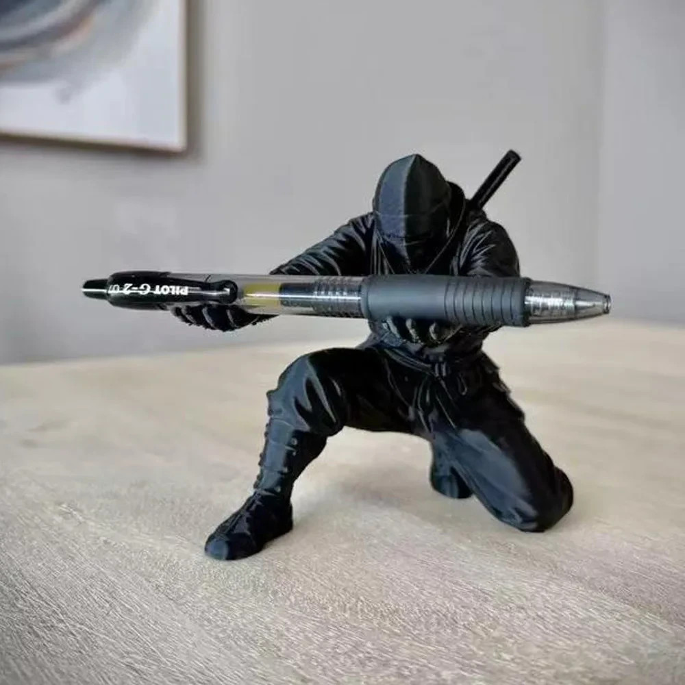 (9*7.8cm) 3D Printed Cool Organizer Ninja Pen Holder Miniature Pen Stand