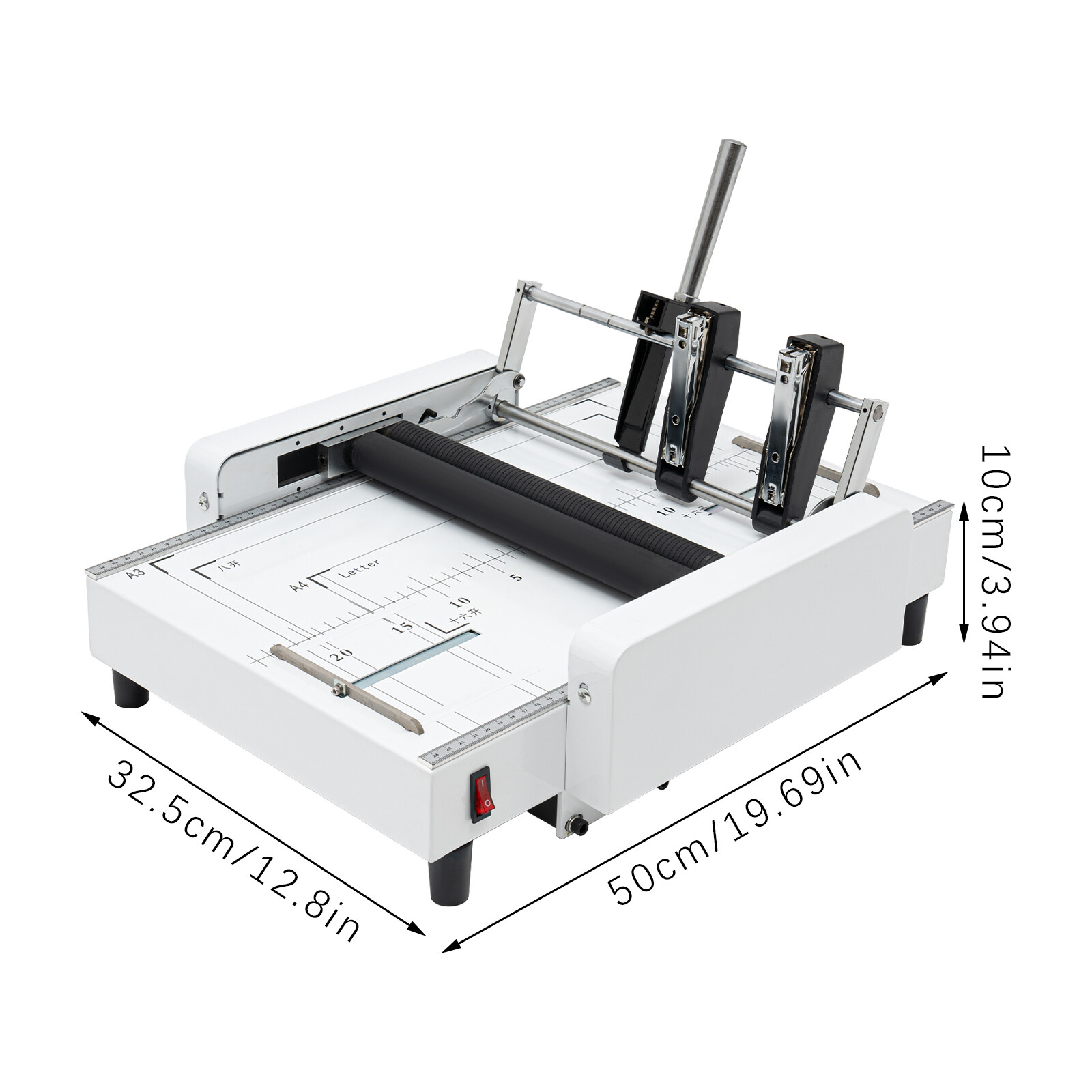 A3 Booklet Folding Binding Machine Paper Stapling Making Book Stapler Office 60W