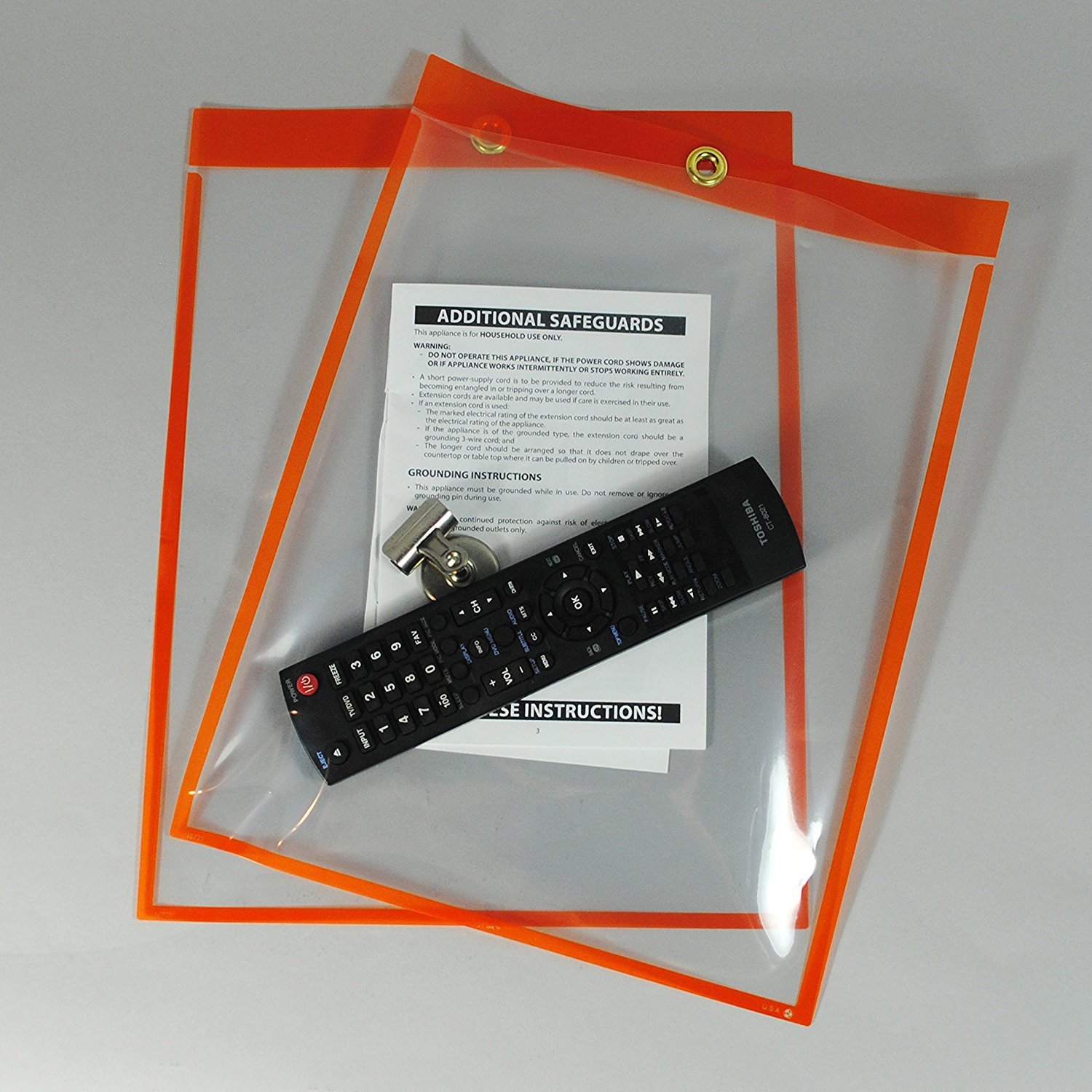 Job Ticket Holders – 9″x12″ – Pack of 30 Top-loading with Eyelet