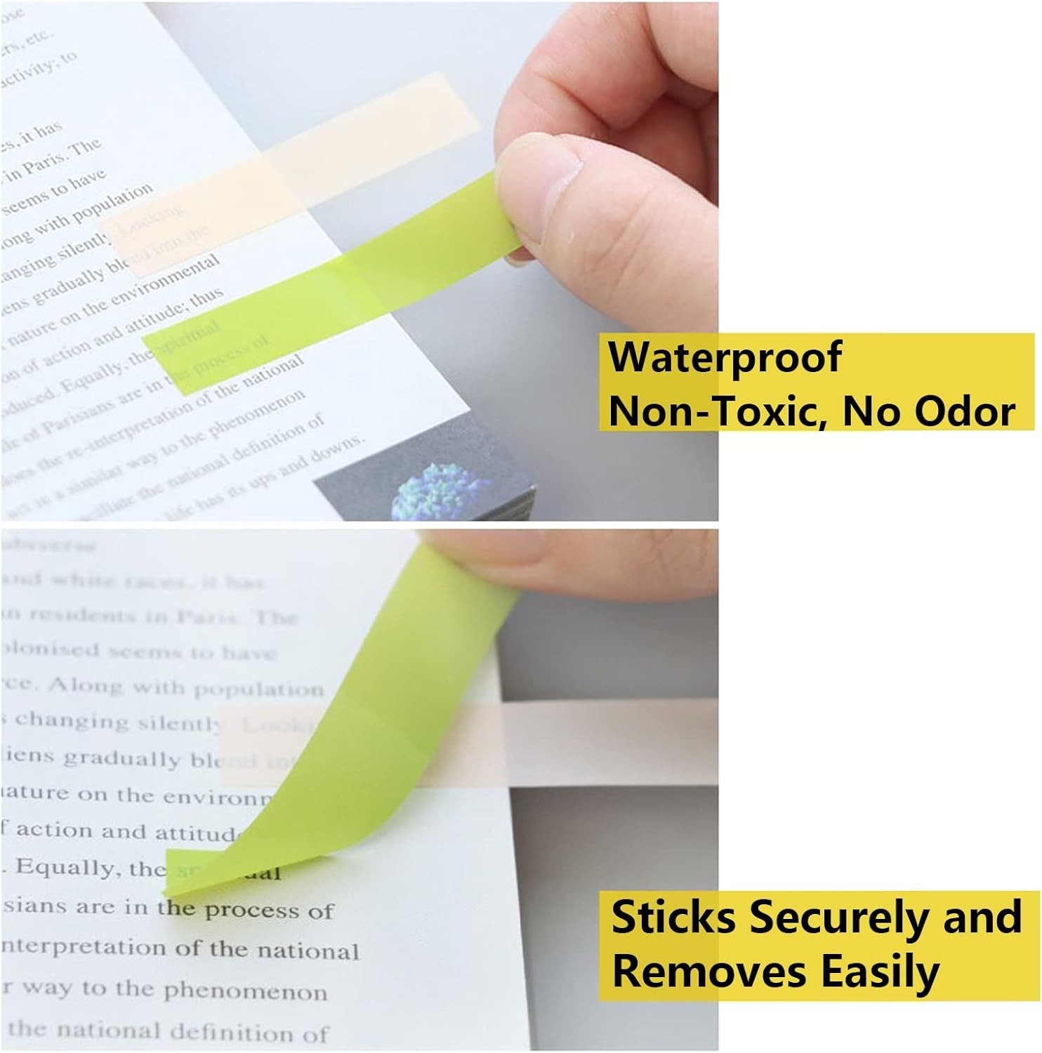 2000pcs Books Tabs for Annotating,Sticky Tabs Clear Sticky Notes,Page Markers…
