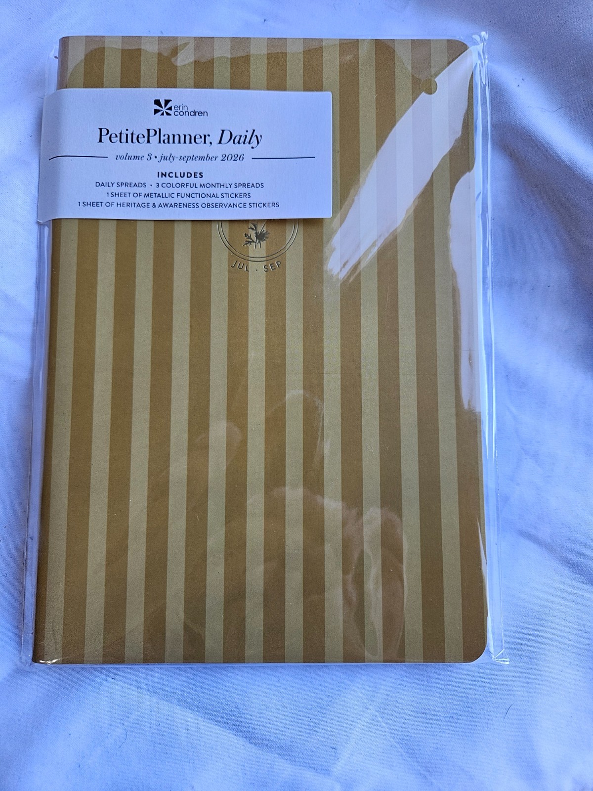 Erin Condren Q3 2026 Daily Bouquet Petite Planner Jul – Sep 2026,