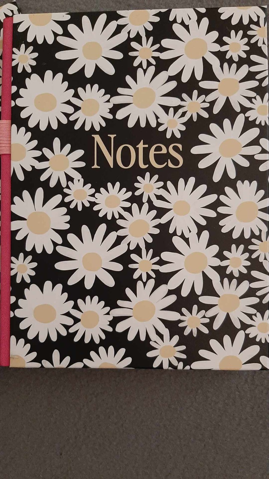 Lot of 4 – Hardcover Daisy Journal 120 Pages – Page Keeper Ribbon & Pen Holder
