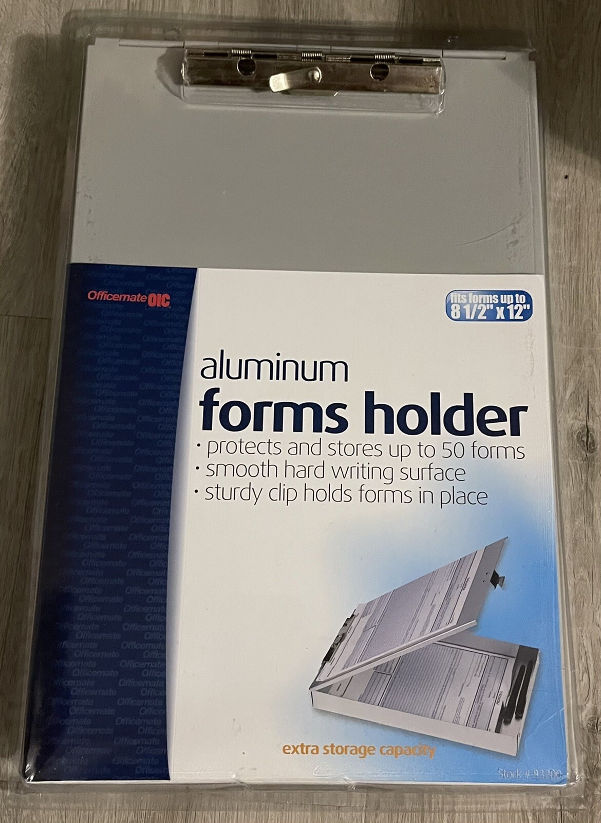 Officemate Aluminum Forms Storage & Clipboard New 8.5 W x 12 L x 1.5 D Inch