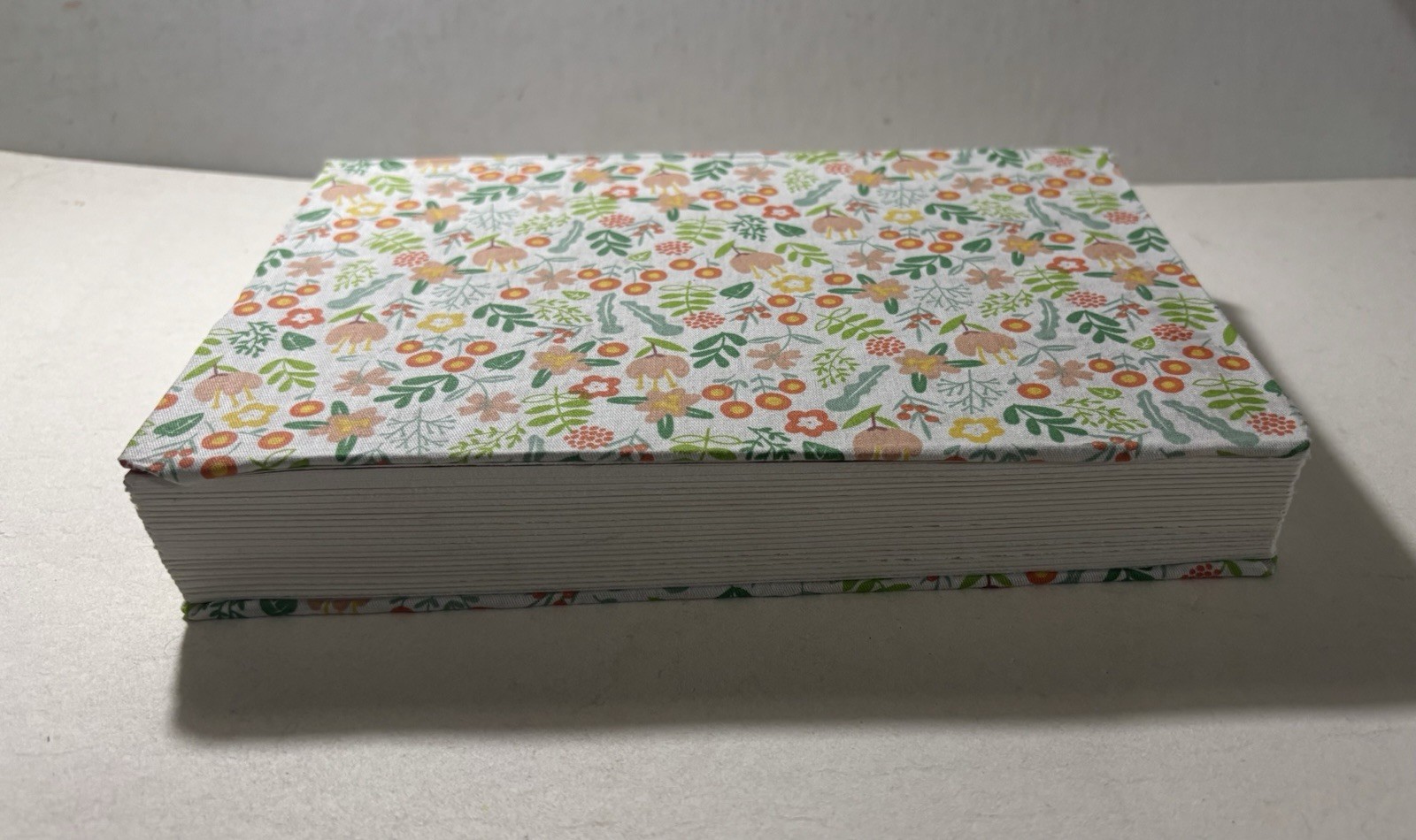 Handmade (Fabric) Flower Design Blank Sketchbook Journal 9 in. X 6 in.