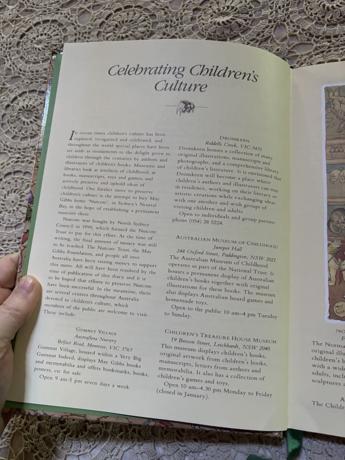 VTG May Gibbs Diary ‘92 Hardback Gumnut and Wildflower Bush Babies Gorgeous Pics