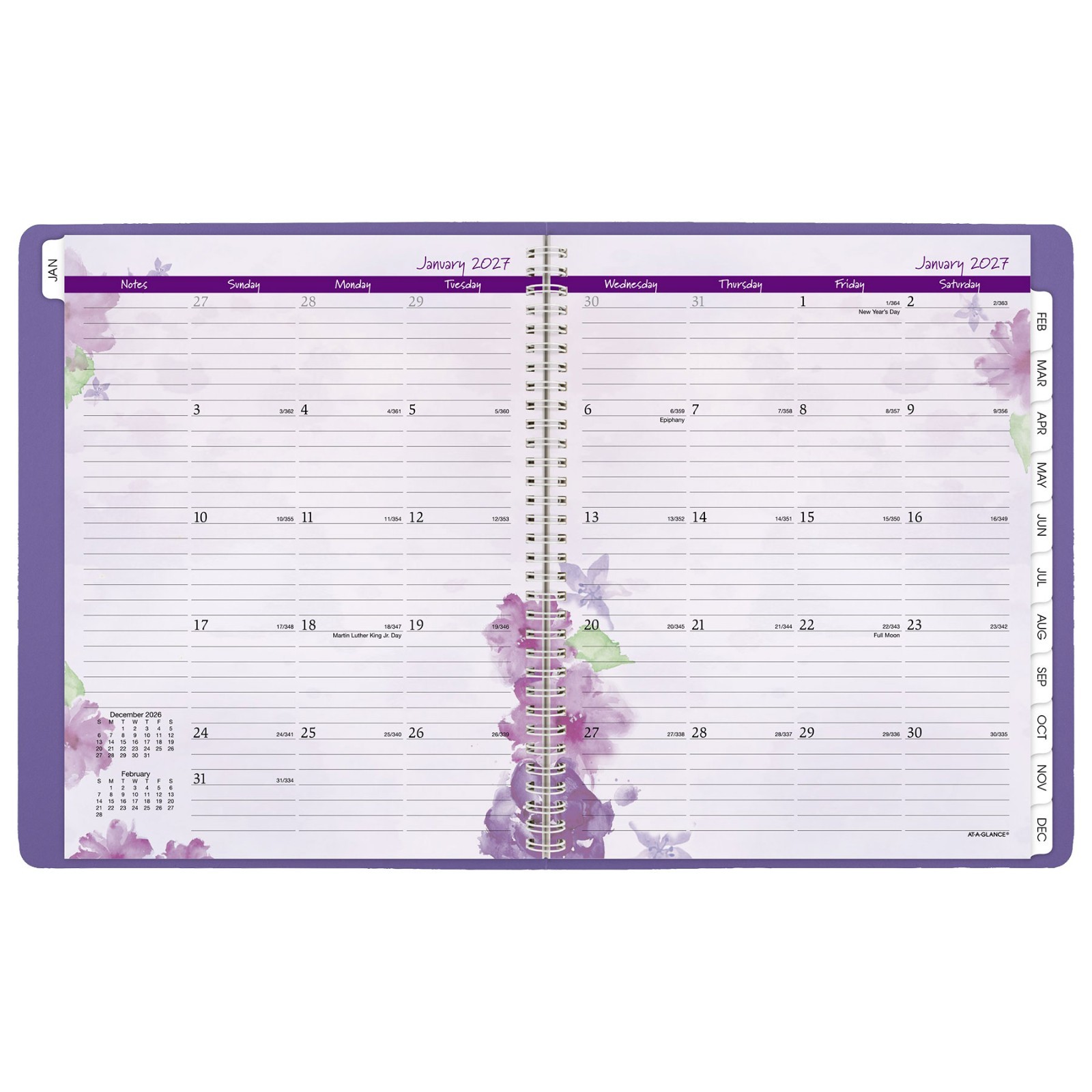 2026 At-A-Glance 938P-905 Beautiful Day Weekly Monthly Planner, 8-1/2 x 11″