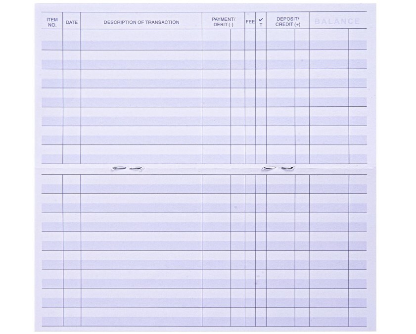 24 PCS Check Registers for Personal Checkbook, Easy to Read Checkbook Register