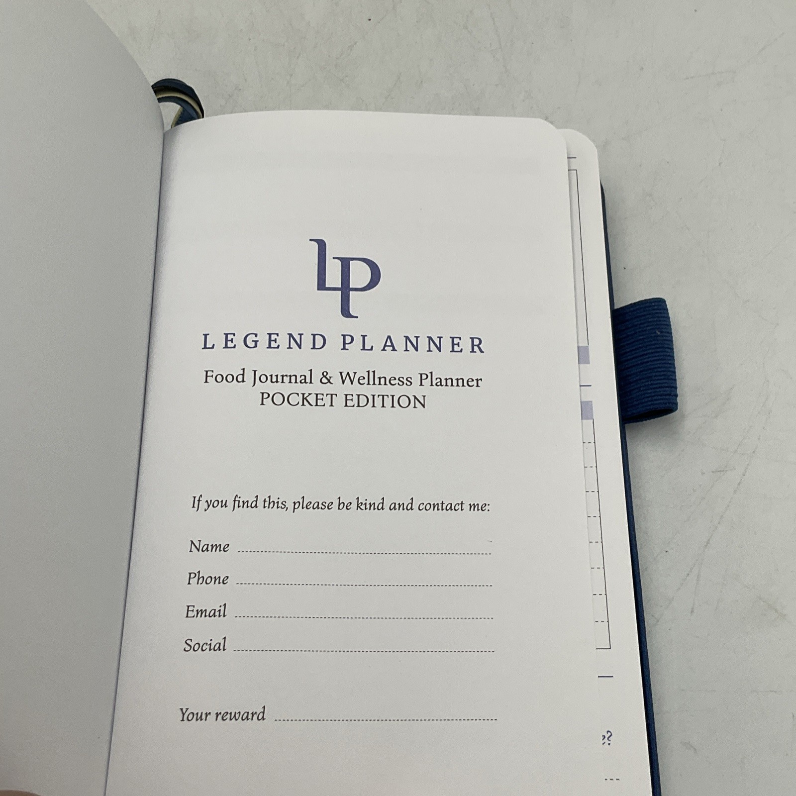 Legend Planner Food Journal & Wellness Planner Pocket Edition, 2021 Hardcover