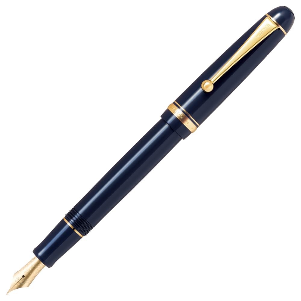 Pilot Custom 74 Fountain Pen Medium Nib Dark Blue 14K Gold Japan