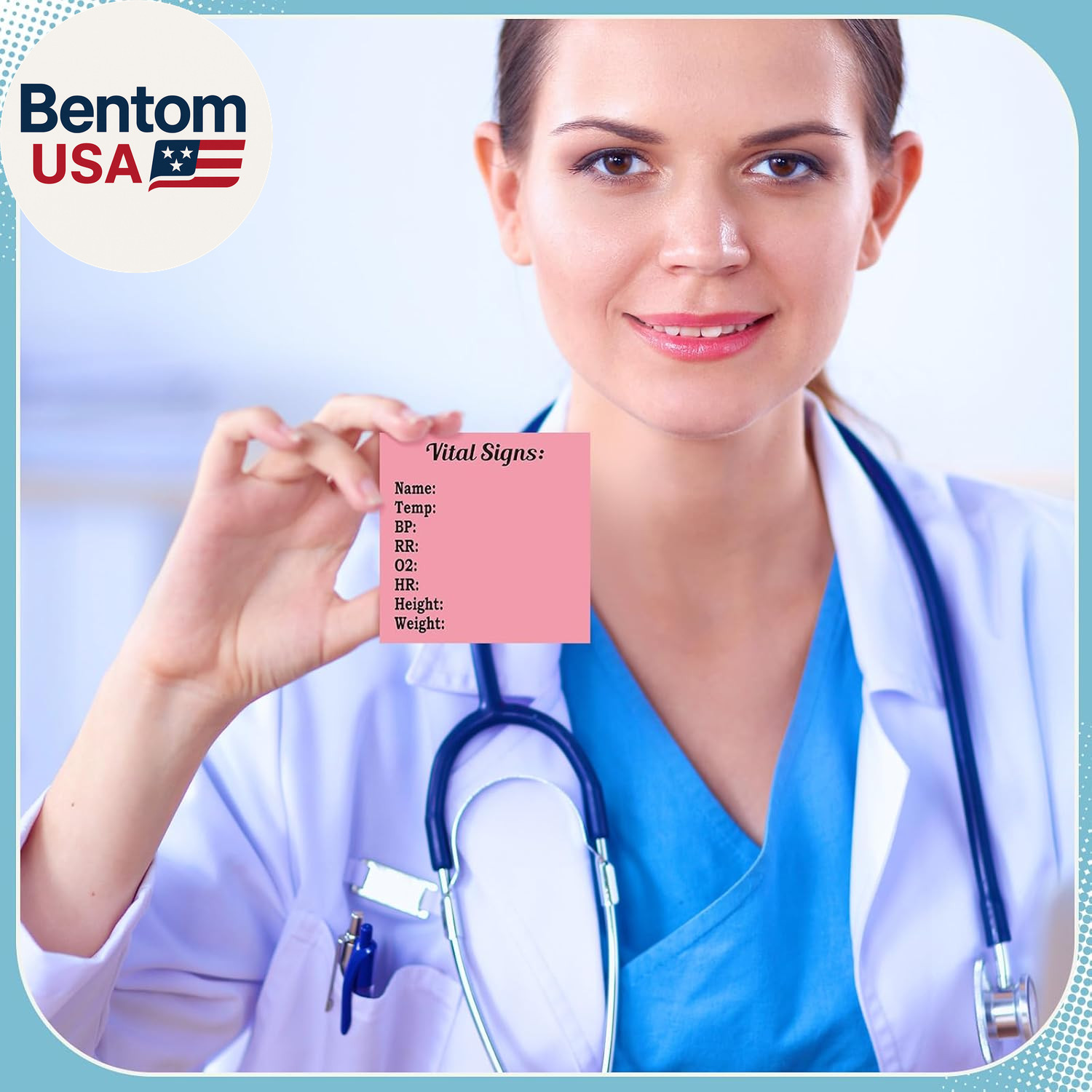 24 Pads 720 Sheets Nurse Vital Signs Sticky Notes CNA Week Gifts Medical Assista