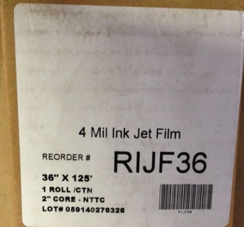 1 ROLL 36″ x 125′ 4 mil Double Matte Inkjet Mylar Plotter Film