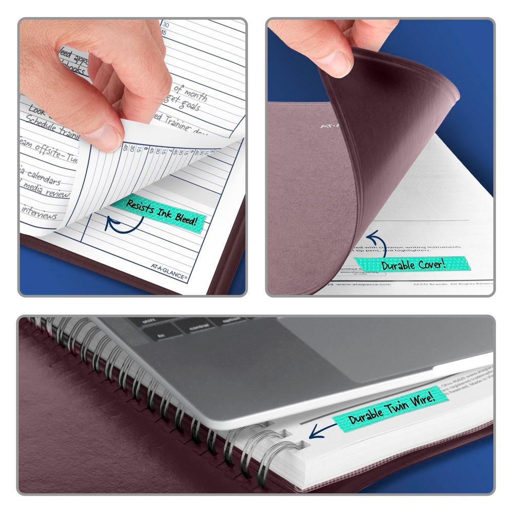 2026 At-A-Glance DayMinder G520-14 Weekly Appointment Book, 8 x 11″, Burgundy